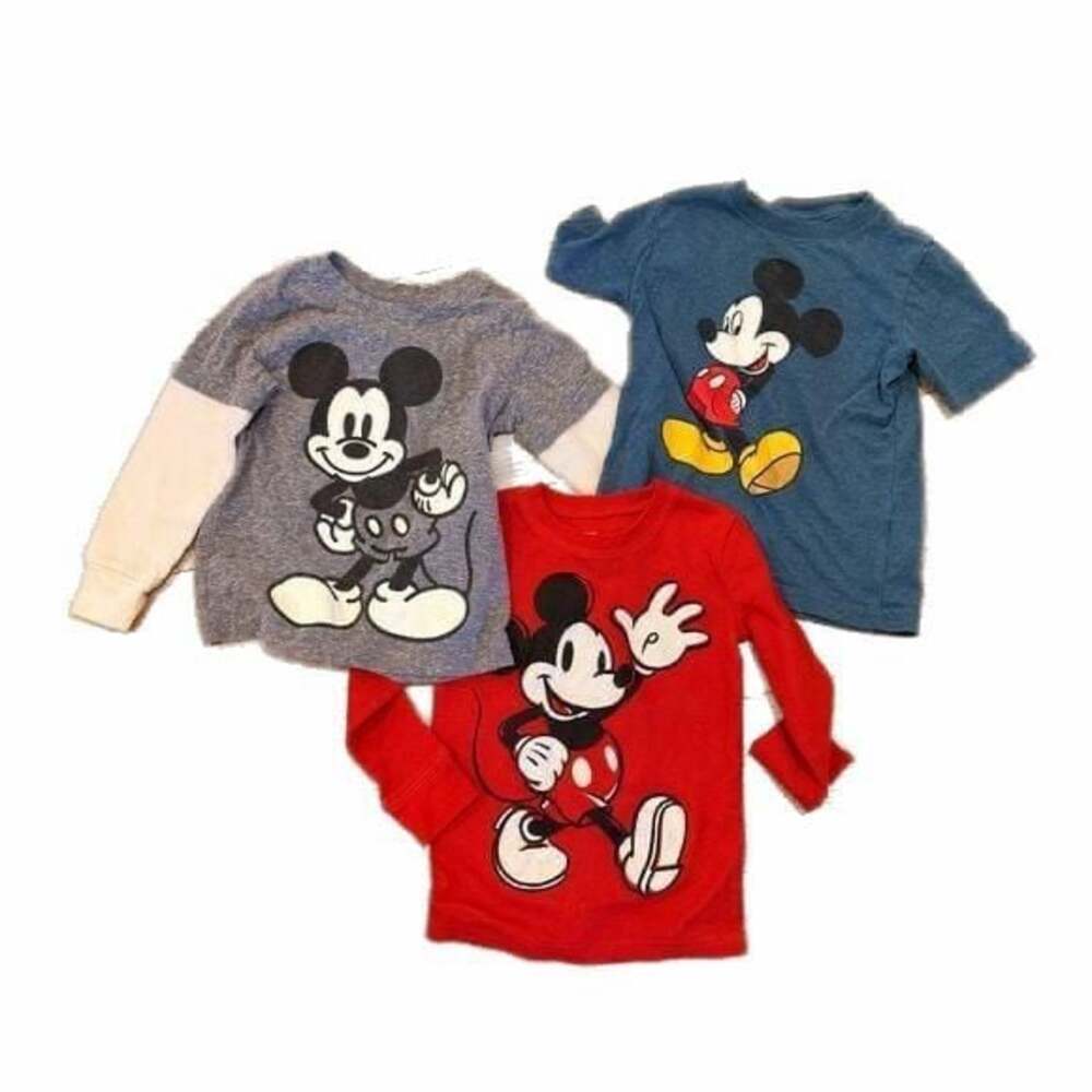 Bundle of Three Mickey Mouse Shirts Size 4T
